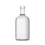 Garrafa de vidro Austral Air 750ml com terminação plate, corpo cilíndrico e design sofisticado em estrutura leve.