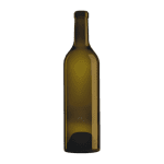 Garrafa de vidro Caudalie 750ml Saverglass com corpo estreito e acabamento quadrado.