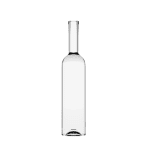 Garrafa de vidro Cylinder 750ml cilíndrica em vidro extra branco, design sofisticado e corpo alto para bebidas premium.