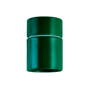 Tampa dosadora em plástico azul e verde para garrafas de destilados.