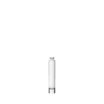 Frasco de vidro Essentia 10ml com válvula FEA 13 e tampa, ideal para perfumes compactos.