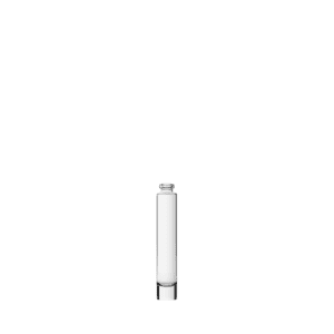 Frasco de vidro Essentia 10ml com válvula FEA 13 e tampa, ideal para perfumes compactos.