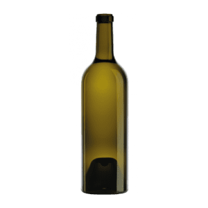 Garrafa de vidro Grand Apparat 750ml Saverglass com corpo cilíndrico e fundo quadrado.