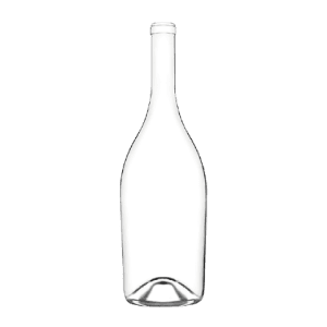 Garrafa de vidro Synergy 3000ml Saverglass, design cônico elegante para vinhos premium.