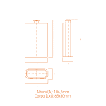 Frasco de vidro Classic 100ml com arestas bem definidas e design sofisticado para perfumes e cosméticos.