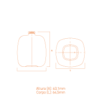 Frasco de vidro Momi 100ml extra-branco com terminação FEA15 inspirado no universo marinho.