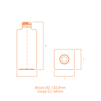 Frascos de vidro quadrados FEA15 50ml e 110ml para perfumes premium.