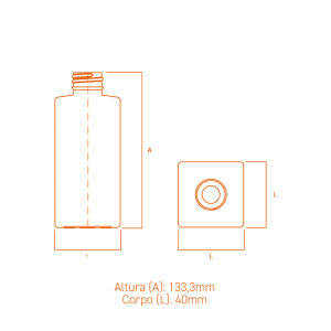 Frascos de vidro quadrados FEA15 50ml e 110ml para perfumes premium.