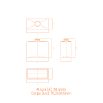 Frasco de vidro Safira 50ml FEA15 compacto e delicado, ideal para perfumes sofisticados.