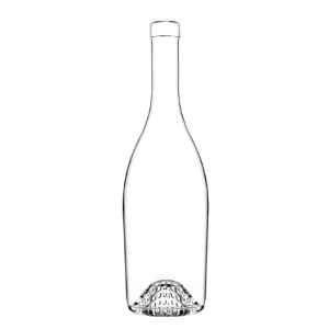 Garrafa de vidro Tastevine Constellation 750ml, com punt quadrado gravado e motivo estrelado em vidro Extra-White.