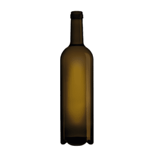 Garrafa de vidro Bordelaise Invent 750ml Saverglass com design eco-responsável e linhas suaves.