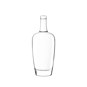 Garrafa de vidro Diva 700ml Saverglass para destilados premium.