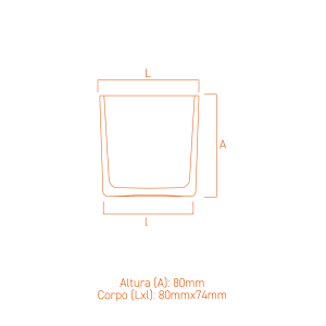 Frasco de vidro Candle Square 300ml quadrado, minimalista e sofisticado para velas perfumadas.