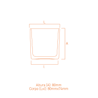 Frasco de vidro Candle Square 300ml quadrado, minimalista e sofisticado para velas perfumadas.