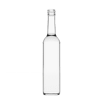 Garrafa de vidro Cylinder 500ml cilíndrica, vidro extra branco e terminação GPI 19, ideal para bebidas premium.