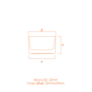 Embalagem de vidro Dappen 30ml compacta e sofisticada, ideal para mini velas e kits aromáticos.