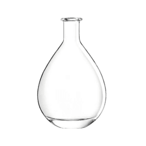 Garrafa de vidro Eden 375ml Saverglass com design orgânico e curvas suaves.