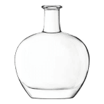 Garrafa de vidro Helios 700ml Saverglass com design ovalado e curvas suaves.