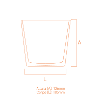 Copo de vidro Real 1100ml robusto e sofisticado, ideal para maxi velas perfumadas de longa duração.