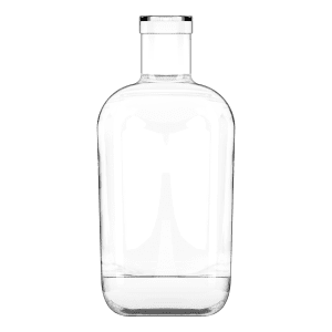 Garrafa de vidro Little Sumo 350ml curta, com curvas suaves e design ergonômico, ideal para bebidas e cosméticos premium.
