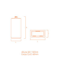 Frasco de vidro Kate 100ml para perfumes premium, design clássico e corpo amplo para personalizações.