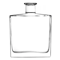 Garrafa de vidro Jens 750ml Saverglass para destilados sofisticados.