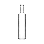 Garrafa Herança 500ml com terminação GPP 31,5mm, vidro branco e design sofisticado.