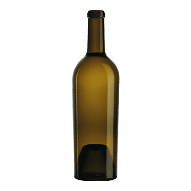 Garrafa de vidro 1855 750ml Antique Bordeaux Saverglass para vinhos premium.