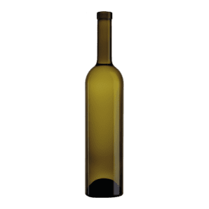 Garrafa de vidro Bellissima Wine 500ml Saverglass com silhueta cônica elegante.