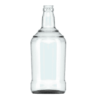 Garrafa Conhaque 900ml com terminação Guala 931/35 Verallia, vidro transparente e design clássico.