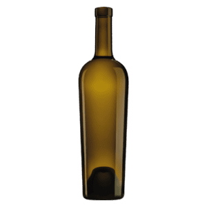 Garrafa de vidro Constance Superbia 750ml Saverglass com fundo profundo e silhueta Bordalesa elegante.