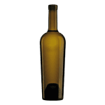 Garrafa de vidro Constance 750ml Saverglass com design Bordalês elegante e fundo profundo.