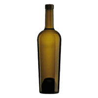 Garrafa de vidro Constance 750ml Saverglass com design Bordalês elegante e fundo profundo.