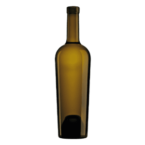 Garrafa de vidro Constance 750ml Saverglass com design Bordalês elegante e fundo profundo.
