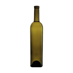 Garrafa de vidro Icaro Wine 750ml Saverglass com design quadrado e sofisticado.