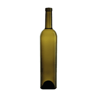 Garrafa de vidro Icaro Wine 750ml Saverglass com design quadrado e sofisticado.