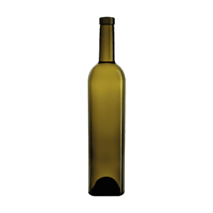 Garrafa de vidro Icaro Wine 750ml Saverglass com design quadrado e sofisticado.
