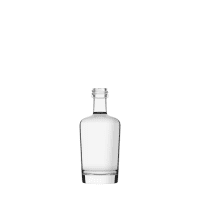 Garrafa de vidro London 50ml em formato compacto, sofisticado e ideal para kits degustação e lançamentos premium.