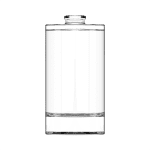 Frasco de vidro Olívia 50ml cilíndrico com terminação FEA15.