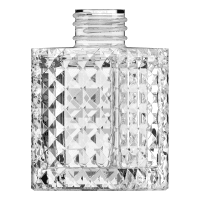 Frasco de vidro Pirâmide 100ml para Home & Spa com terminação 28/410.