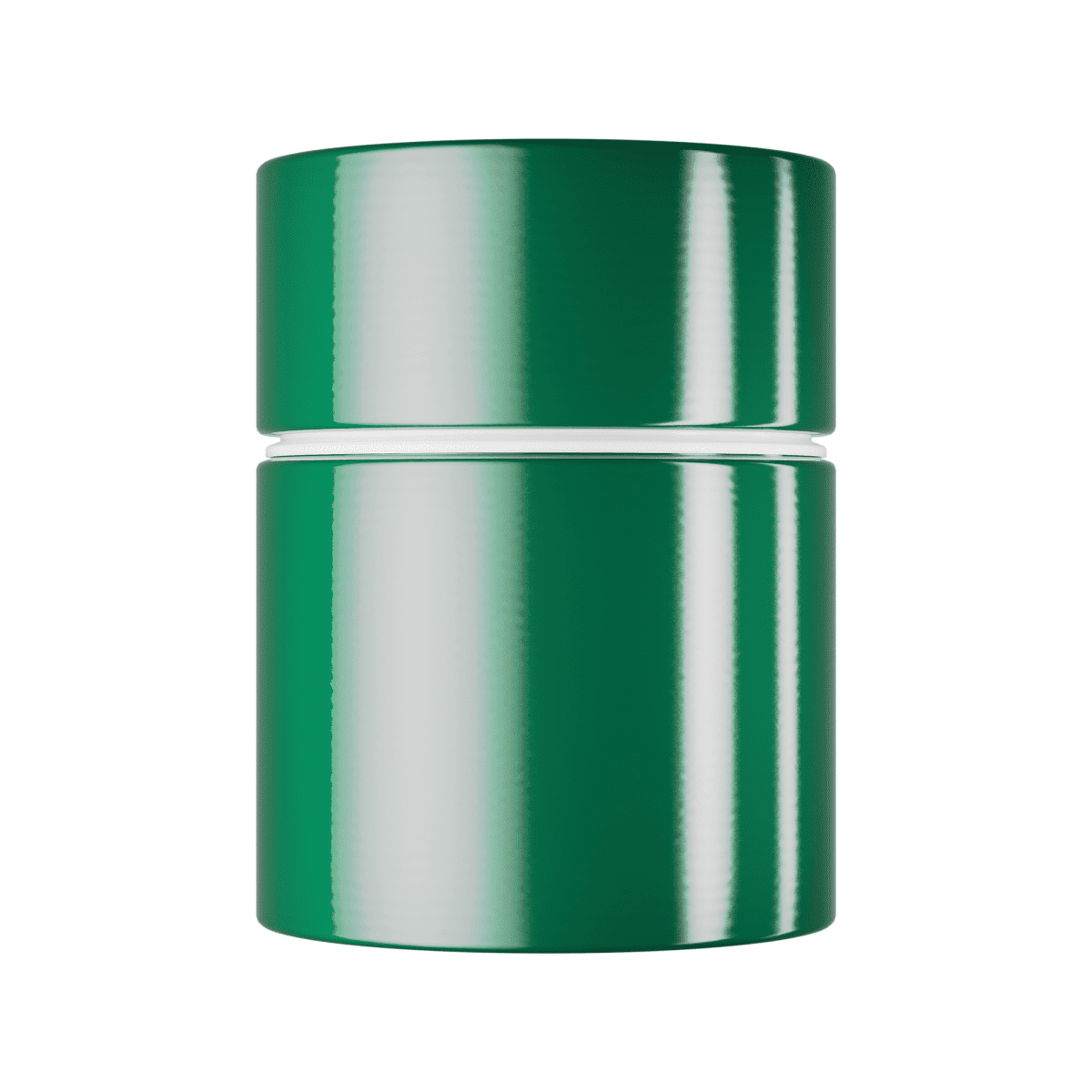 Tampa dosadora em plástico azul e verde para garrafas de destilados.