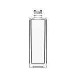 Frascos de vidro quadrados FEA15 50ml e 110ml para perfumes premium.