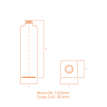 Frascos de vidro Quadrados FEA15 nos volumes 50ml e 110ml, ideais para perfumes premium.