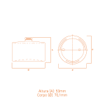 Frasco de vidro Roma 60ml cilíndrico com gargalo recrave 15, ideal para perfumes premium.