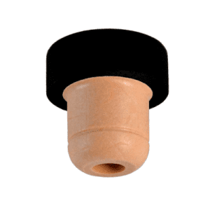 Rolha T-Mix com cabeça plástica e corpo sintético em diferentes combinações de cores.