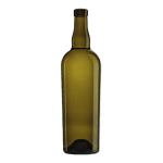 Garrafa de vidro VINTAGE DOURO 750ml com ombros arredondados e duplo colar plano Iloise, ideal para vinhos do Porto de prestígio.