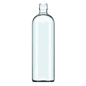 Garrafa Vodka 950ml com terminação GPP 31,5 Verallia, vidro transparente e design premium.