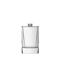 Frasco de vidro Wings 60ml retangular, terminação FEA 15, ideal para perfumes premium.