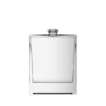 Frasco de vidro Hugo 100ml quadrado com terminação FEA15, ideal para perfumes sofisticados.