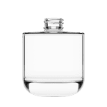 Frasco de vidro Áurea 300ml cilíndrico, com ombro reto, inspirado no equilíbrio e ideal para Home & Spa.